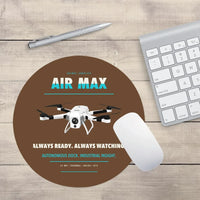 Thumbnail for Percepto Air Max design on brown round mouse pad