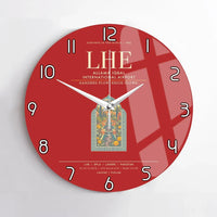 Thumbnail for Allama Iqbal International Airport Lahore LHE Wall-Clock No-Frame - Red