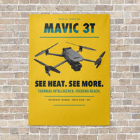 Thumbnail for DJI Mavic 3 Thermal vertical canvas print - no frame - yellow background