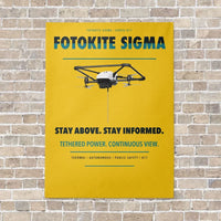 Thumbnail for Fotokite Sigma vertical canvas print - no frame - yellow background