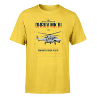 Thumbnail for HAL ALH Dhruv Mk III design on yellow t-shirt, single-side print
