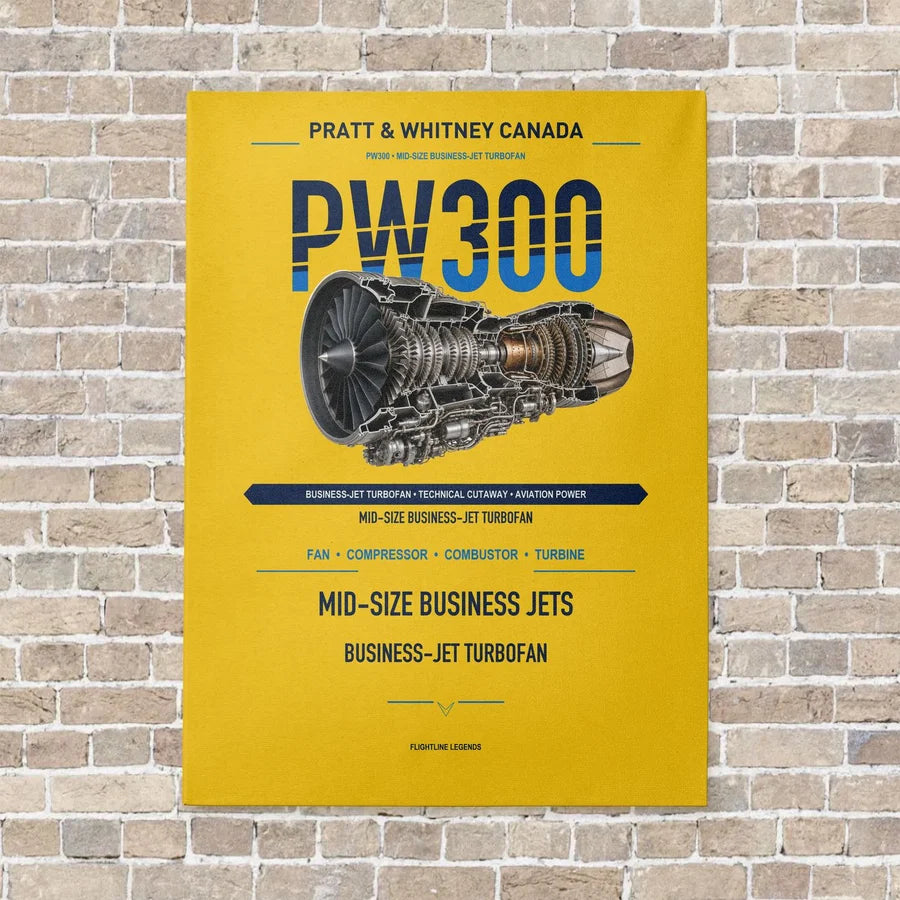 PW300 vertical canvas print - no frame - yellow background