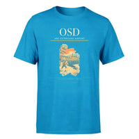 Thumbnail for Are Ostersund Airport (OSD) T-Shirt single-side front print in Turquoise | are-ostersund-airport-osd-double-side-t-shirt