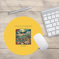 Thumbnail for VINTAGE G4406 - The Festival Flower Drop - Designed Mouse Pads design on yellow round