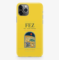 Thumbnail for Fez Airport (FEZ) design on yellow iPhone 16 Pro MagSafe case