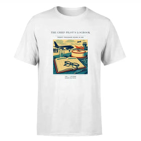 Single-Side Printing — The Chief Pilot's Logbook Double-Side T-Shirt