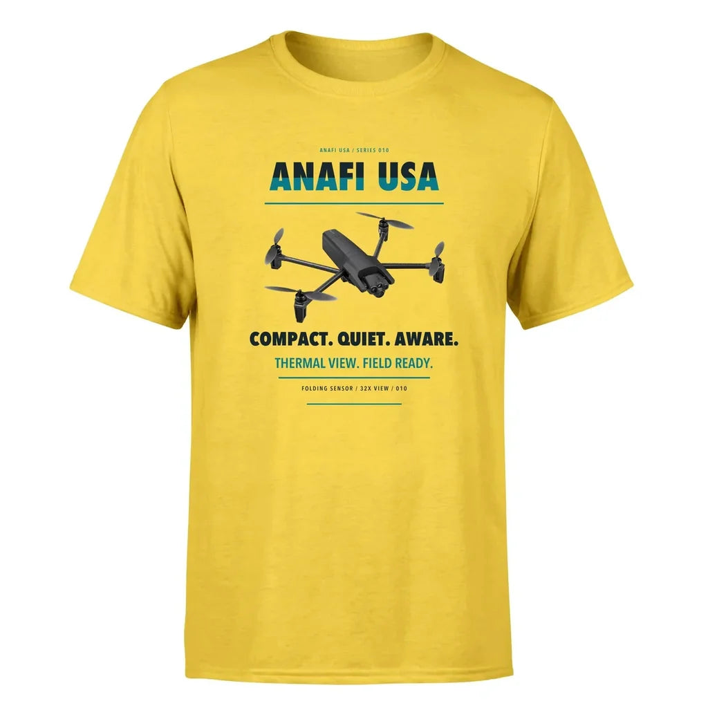 Parrot ANAFI USA design on yellow single side