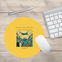 Thumbnail for VINTAGE G4478 - The Ferry Across The Strait - Designed Mouse Pads design on yellow round