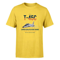 Thumbnail for T-45C Goshawk design on yellow double-side t-shirt, single-side print