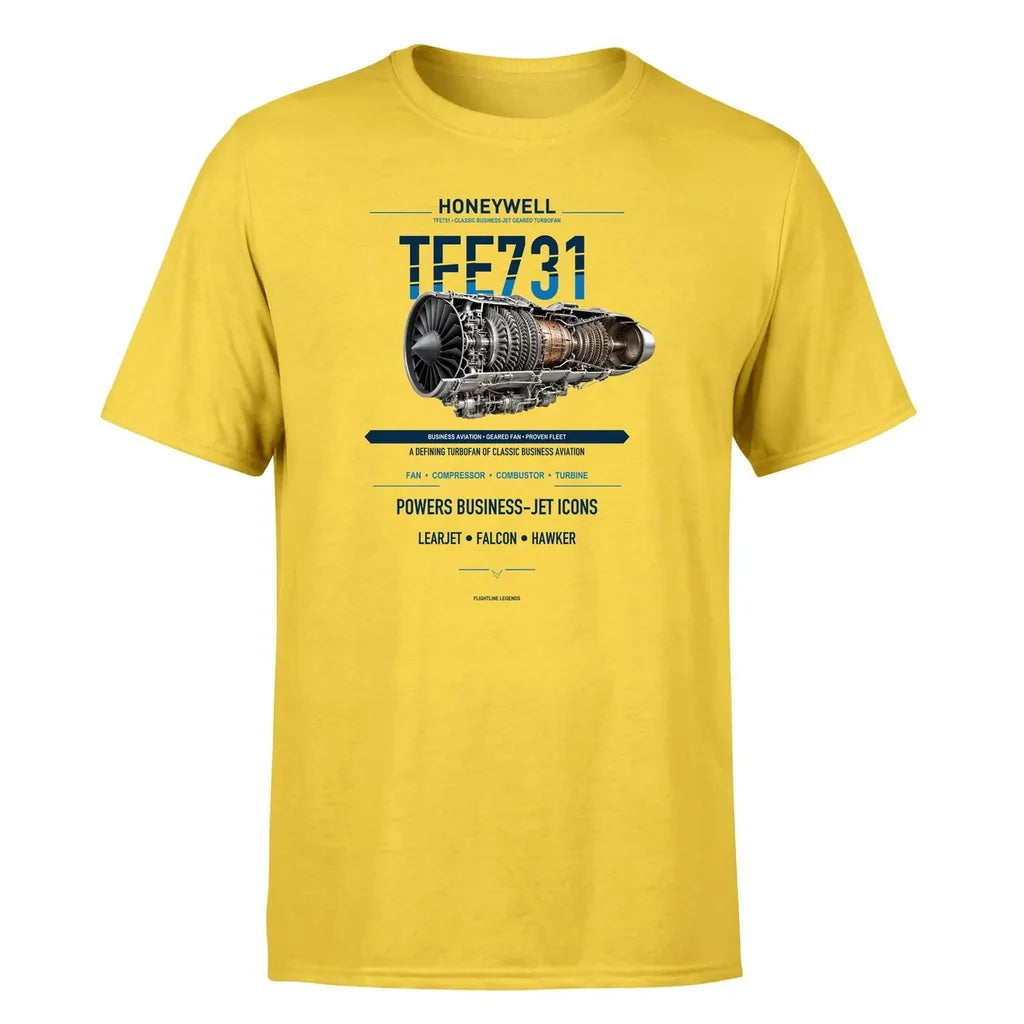 TFE731 design on yellow single side