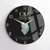 Thumbnail for Chongqing Jiangbei International Airport CKG Wall-Clock No-Frame - Black