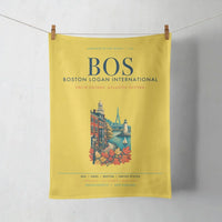 Thumbnail for Boston Logan International Airport (BOS) design on yellow towel