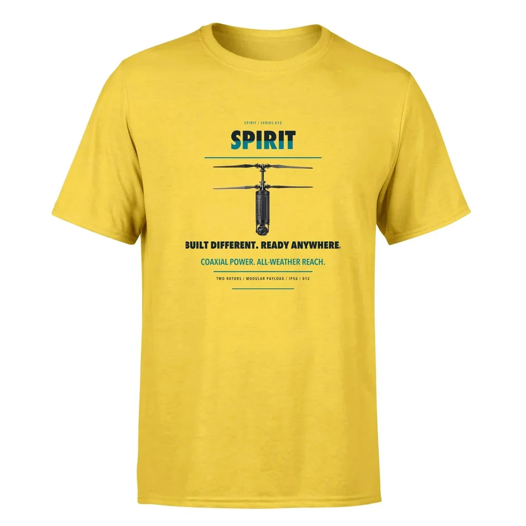 Ascent AeroSystems Spirit design on yellow single side