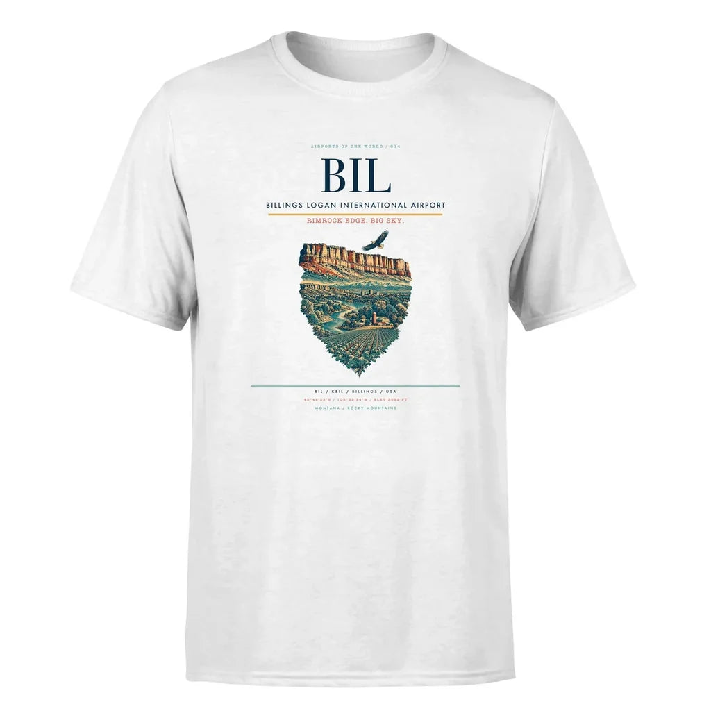 Billings Airport (BIL) Premium T-Shirt White