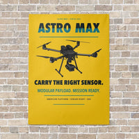 Thumbnail for Freefly Astro Max vertical canvas print - no frame - yellow background