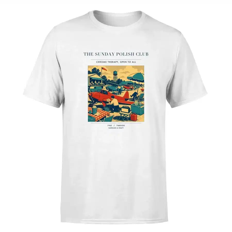 VINTAGE G4436 - The Sunday Polish Club - Premium T-Shirt design on white premium t shirt