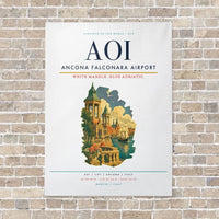 Thumbnail for Ancona Falconara Airport AOI - Canvas No Frame - White