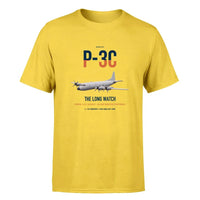 Thumbnail for P-3C Orion design on yellow double-side t-shirt, single-side print