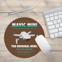 Thumbnail for DJI Mavic Mini design on brown round mouse pad
