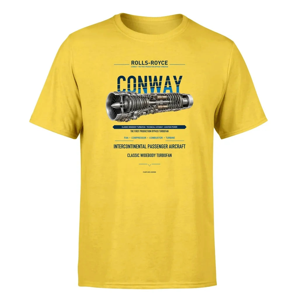 CONWAY design on yellow single side