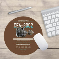 Thumbnail for CF6-80C2 design on brown round mouse pad