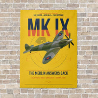 Thumbnail for Supermarine Spitfire Mk IX vertical canvas print - no frame - yellow background