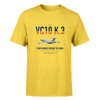 Thumbnail for Vickers VC10 K.3 design on yellow double-side t-shirt, single-side print