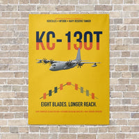 Thumbnail for KC-130T NP2000 vertical canvas print - no frame - yellow background