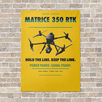 Thumbnail for DJI Matrice 350 RTK vertical canvas print - no frame - yellow background