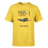 Thumbnail for TBD-1 Devastator design on yellow double-side t-shirt, single-side print