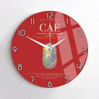 Thumbnail for Columbia Metropolitan Airport CAE Wall-Clock No-Frame - Red