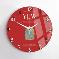 Thumbnail for Kelowna International Airport YLW Wall-Clock No-Frame - Red