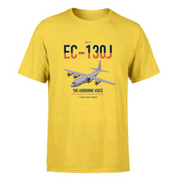 Thumbnail for EC-130J Commando Solo III design on yellow double-side t-shirt, single-side print