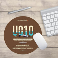 Thumbnail for Airbus U010 Aliaca VTOL design on brown round mouse pad