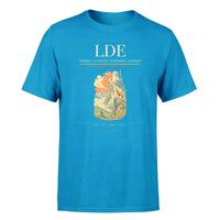Thumbnail for Tarbes–Lourdes–Pyrénées Airport (LDE) T-Shirt single-side front print in Turquoise | tarbeslourdespyrénées-airport-lde-double-side-t-shirt