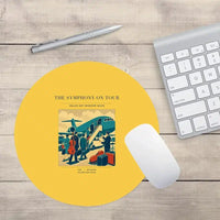 Thumbnail for VINTAGE G4421 - The Symphony On Tour - Designed Mouse Pads design on yellow round