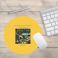 Thumbnail for VINTAGE G4269 - The Swallows In The Rafters - Designed Mouse Pads design on yellow round