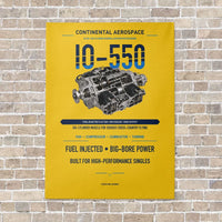 Thumbnail for IO-550 vertical canvas print - no frame - yellow background