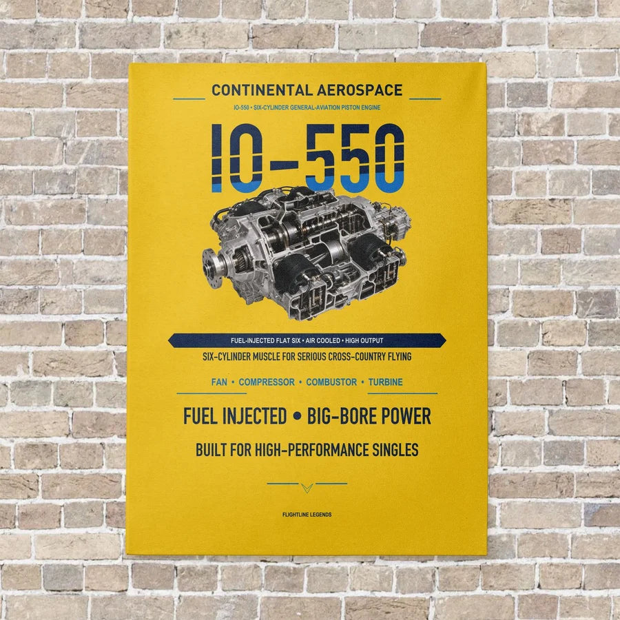 IO-550 vertical canvas print - no frame - yellow background