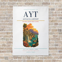 Thumbnail for Antalya Airport AYT - Canvas No Frame - White