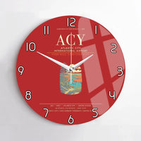 Thumbnail for Atlantic City International Airport ACY Wall-Clock No-Frame - Red