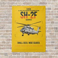 Thumbnail for Kaman SH-2F Seasprite vertical canvas print - no frame - yellow background