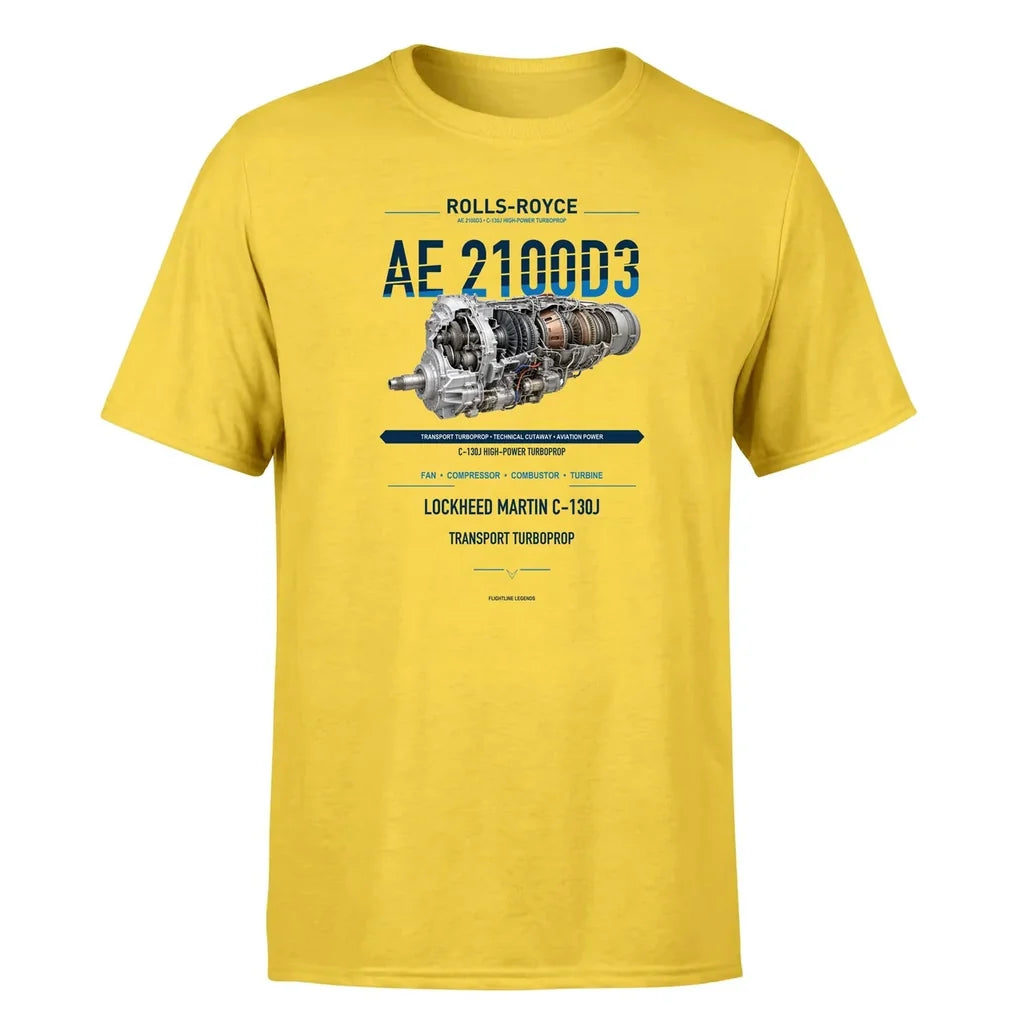 AE 2100D3 design on yellow single side