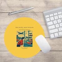 Thumbnail for VINTAGE G4381 - The Model Shop Window - Designed Mouse Pads design on yellow round