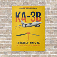 Thumbnail for KA-3B Skywarrior vertical canvas print - no frame - yellow background