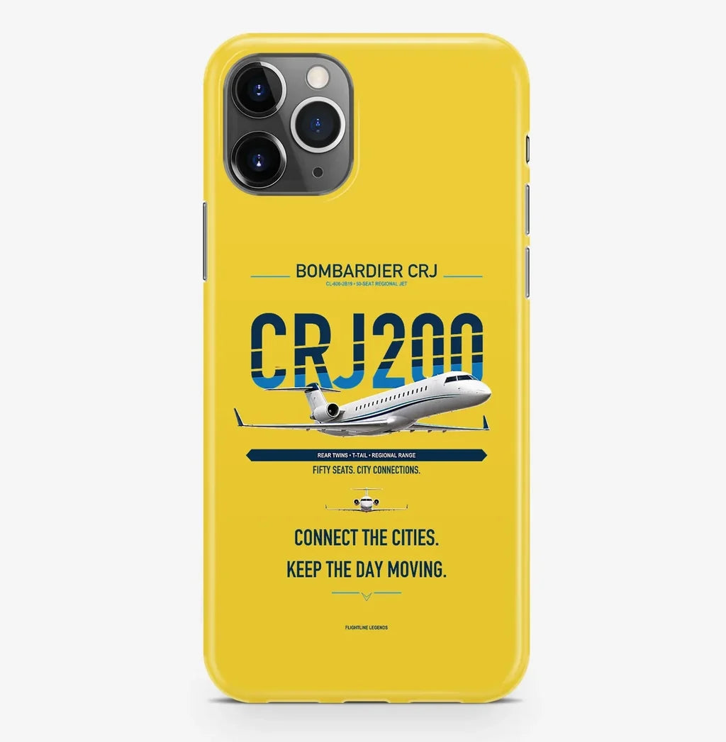 CRJ200 Case ProMax design on yellow iphone case promax