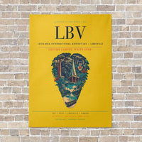 Thumbnail for Leon-Mba International Airport LBV — Libreville vertical canvas print - no frame - yellow background