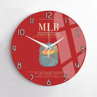 Thumbnail for Melbourne Orlando International Airport MLB Wall-Clock No-Frame - Red