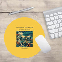 Thumbnail for VINTAGE G4495 - The Monsoon Break Sprint - Designed Mouse Pads design on yellow round