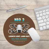 Thumbnail for DJI Neo 2 design on brown round mouse pad